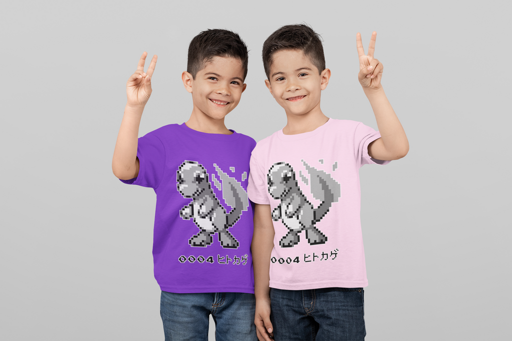 Red & Blue Sprites - PKMN002 - Playera Infantil Cuello Redondo (4 - 7 años)