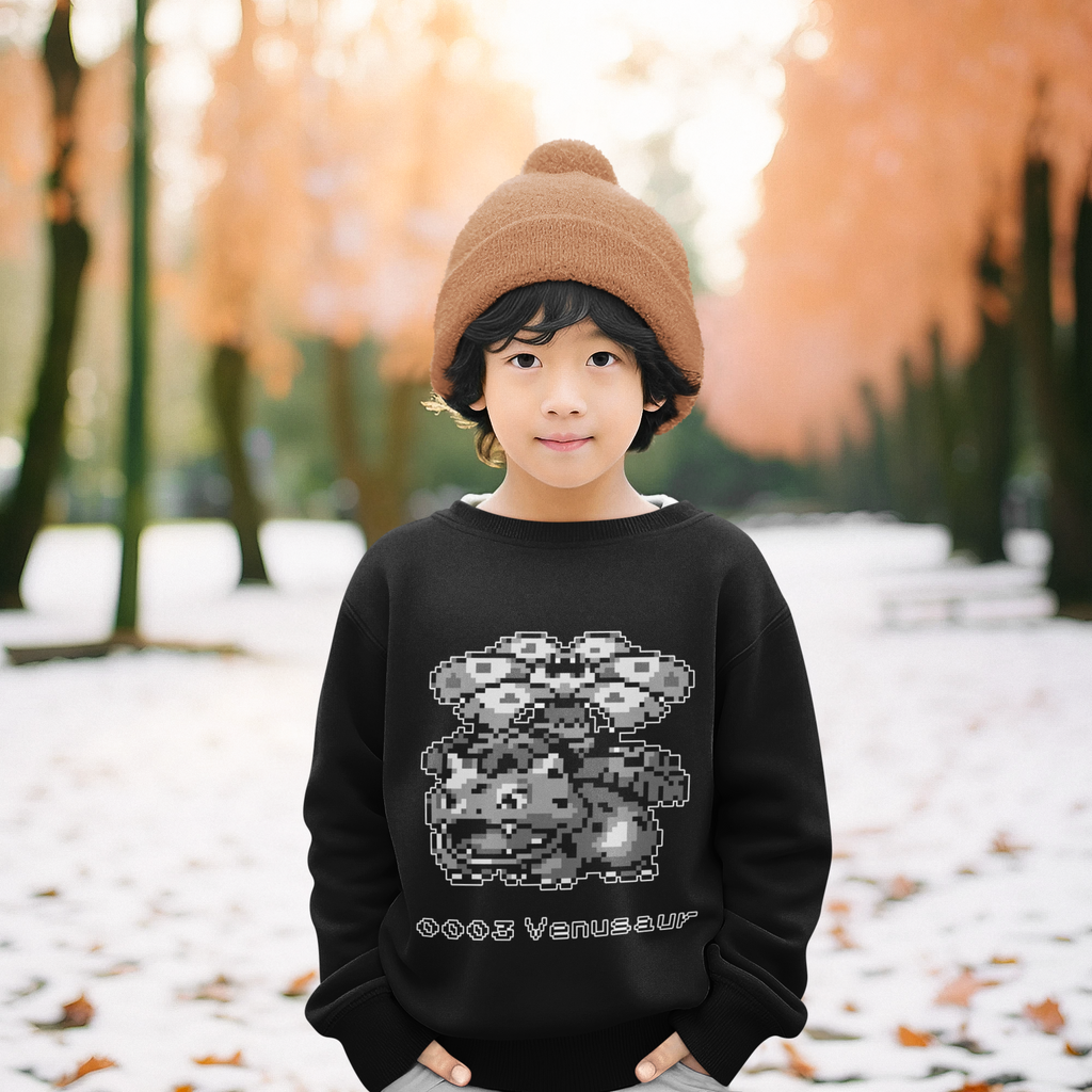 Red & Blue Sprites - PKMN008 - Sudadera Infantil Cuello Redondo (4 - 7 años)